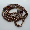 Coppery Brown Freshwater Pearl Necklace - 27 1/2 " Long