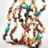 Lovely Freshwater Pearl Necklace in Mixed Colors and Shapes